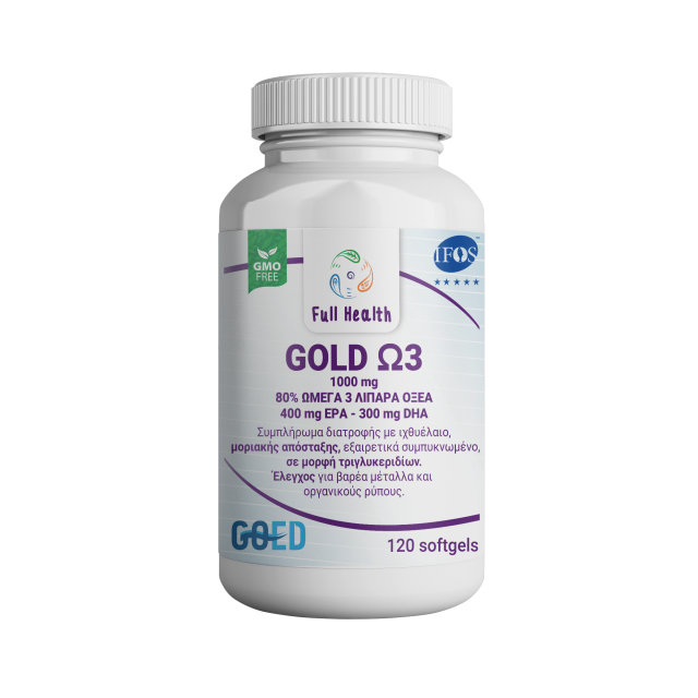 GOLD OMEGA 3 1000mg, 120 Softgels